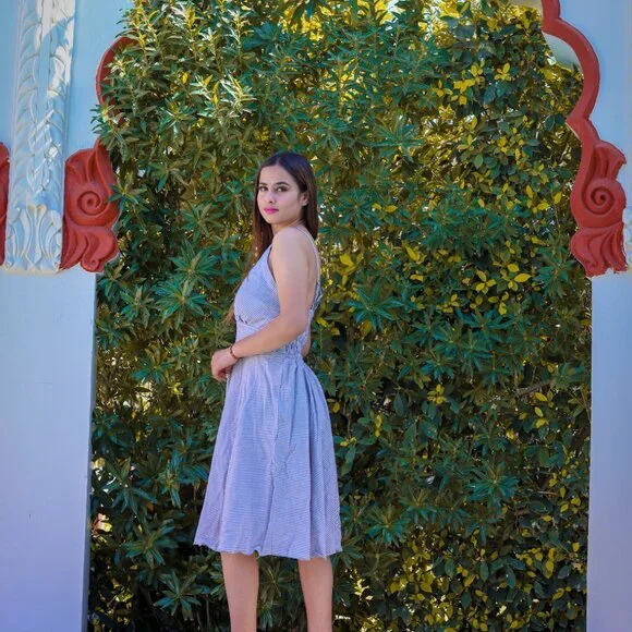 NWT Striped Cotton Dress - Picture 4 of 4